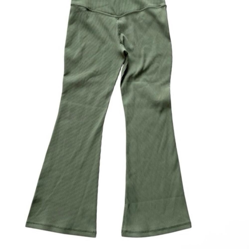 Athleta Elation Rib Crop Flare Legging 3x Sage Green - Picture 2 of 5